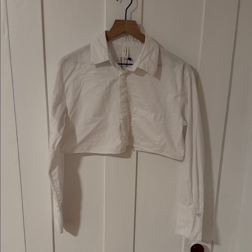 Commense Classic White Collared Shirt